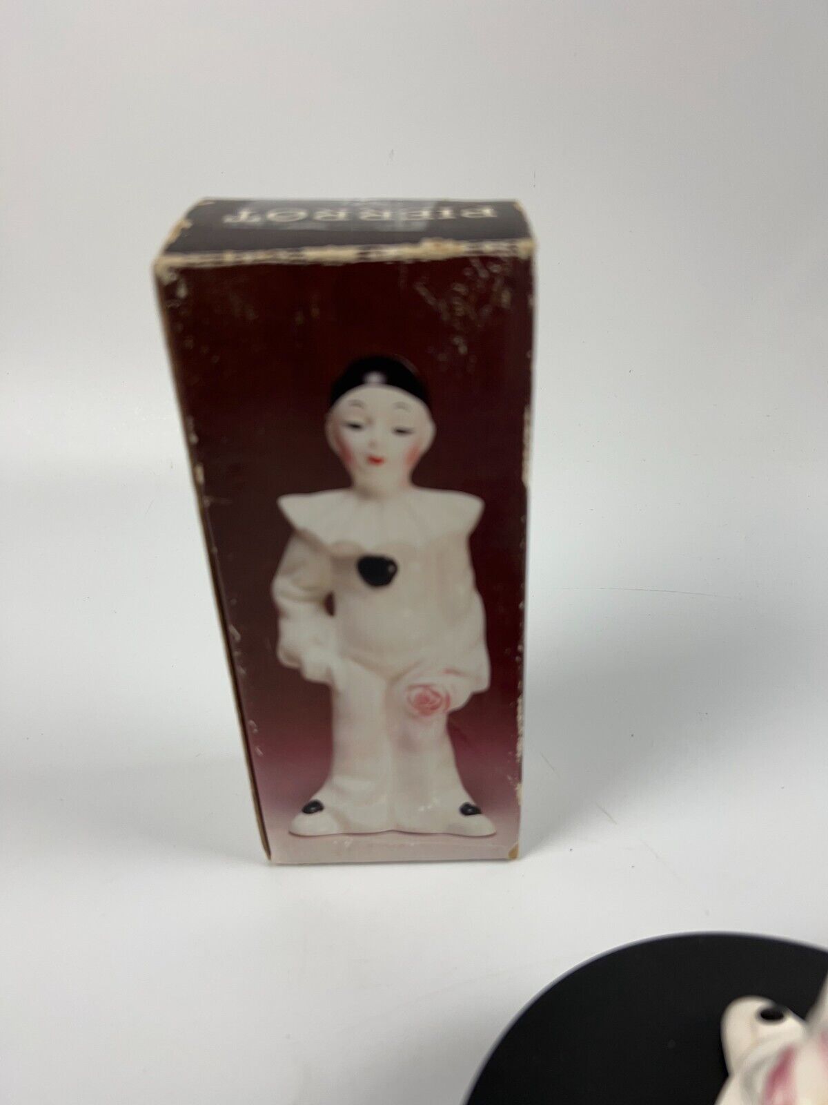 Pierrot Vintage Harlequin Clown Mime Ceramic Pierrot 10 inches Figurine