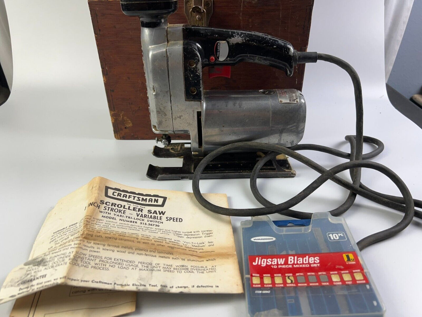 Craftsman Jigsaw Multi Speed Scroller Saw (Vintage) Works Great 315.26730