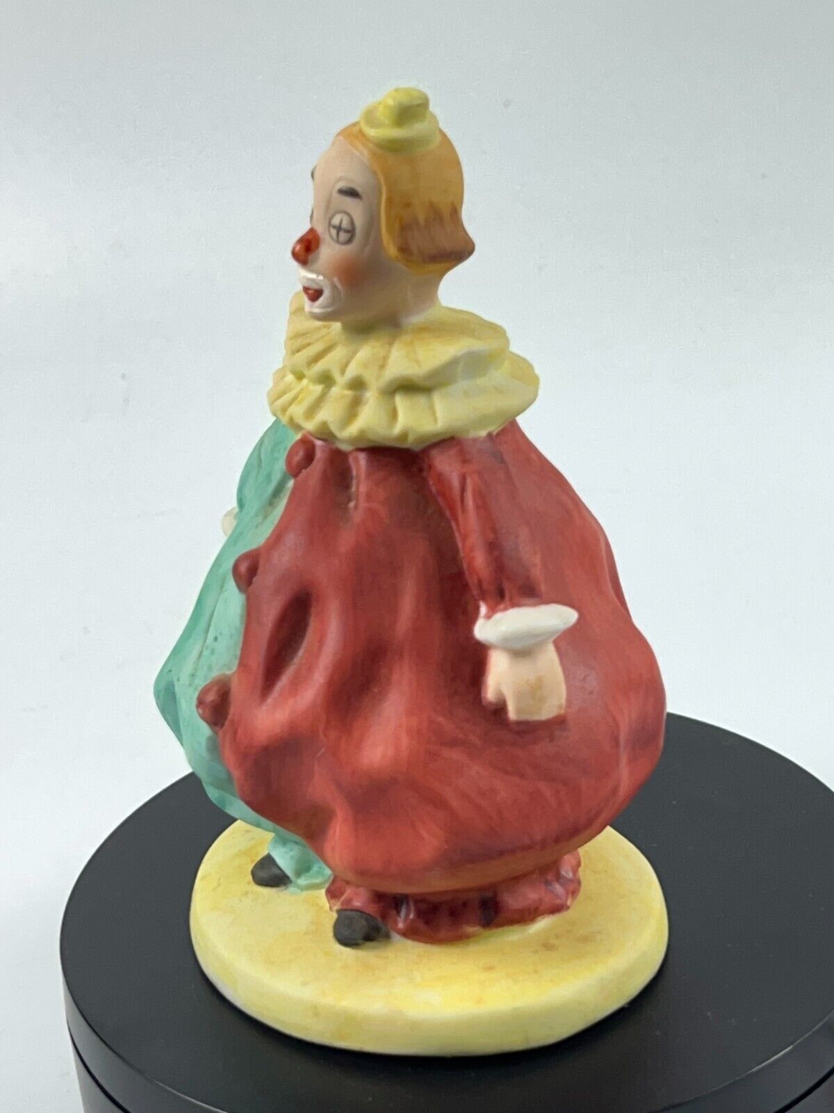 Vintage Hand Painted Ceramic Clown Figurine Collectible Circus 6in