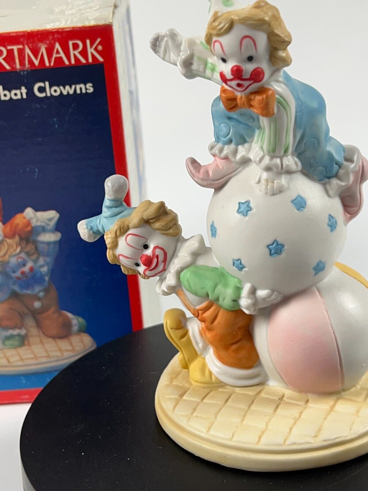 Artmark Acrobat Circus Clown Figurine Sitting On Balls Multicolor