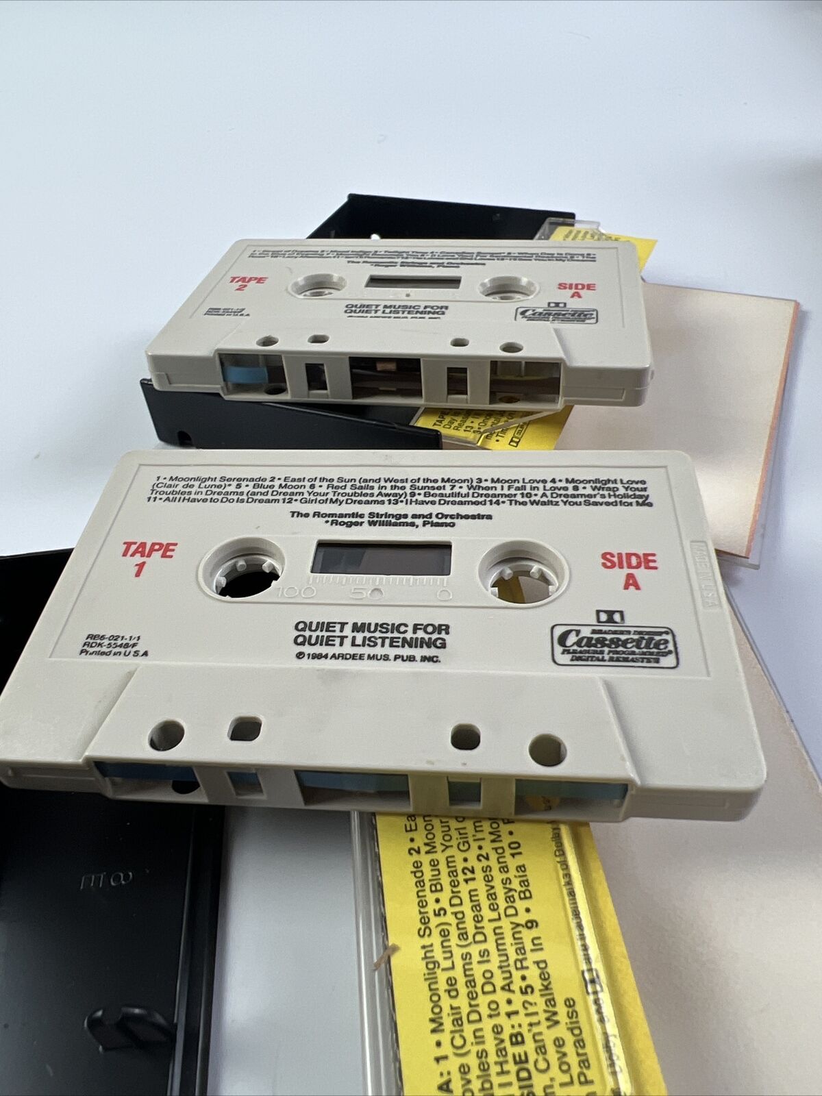 Quiet Music For Quiet Listening Cassette- 1985 Readers Digest- Tape 1 & 2