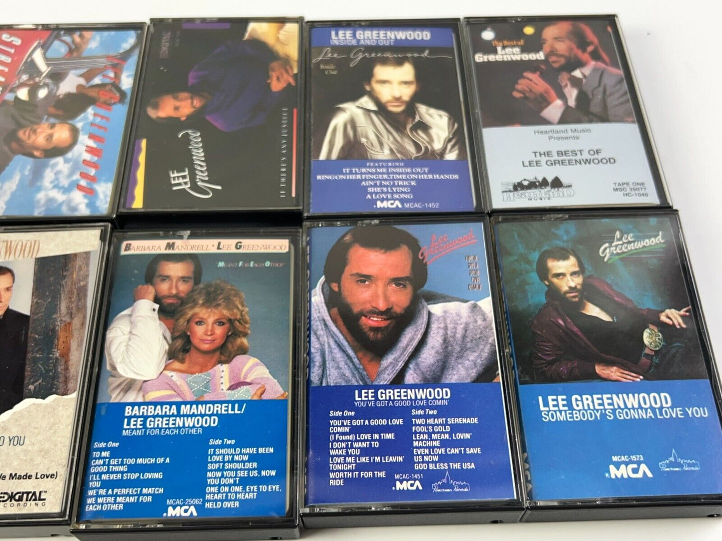 Lee Greenwood Cassette Tapes Lot of 10 Used