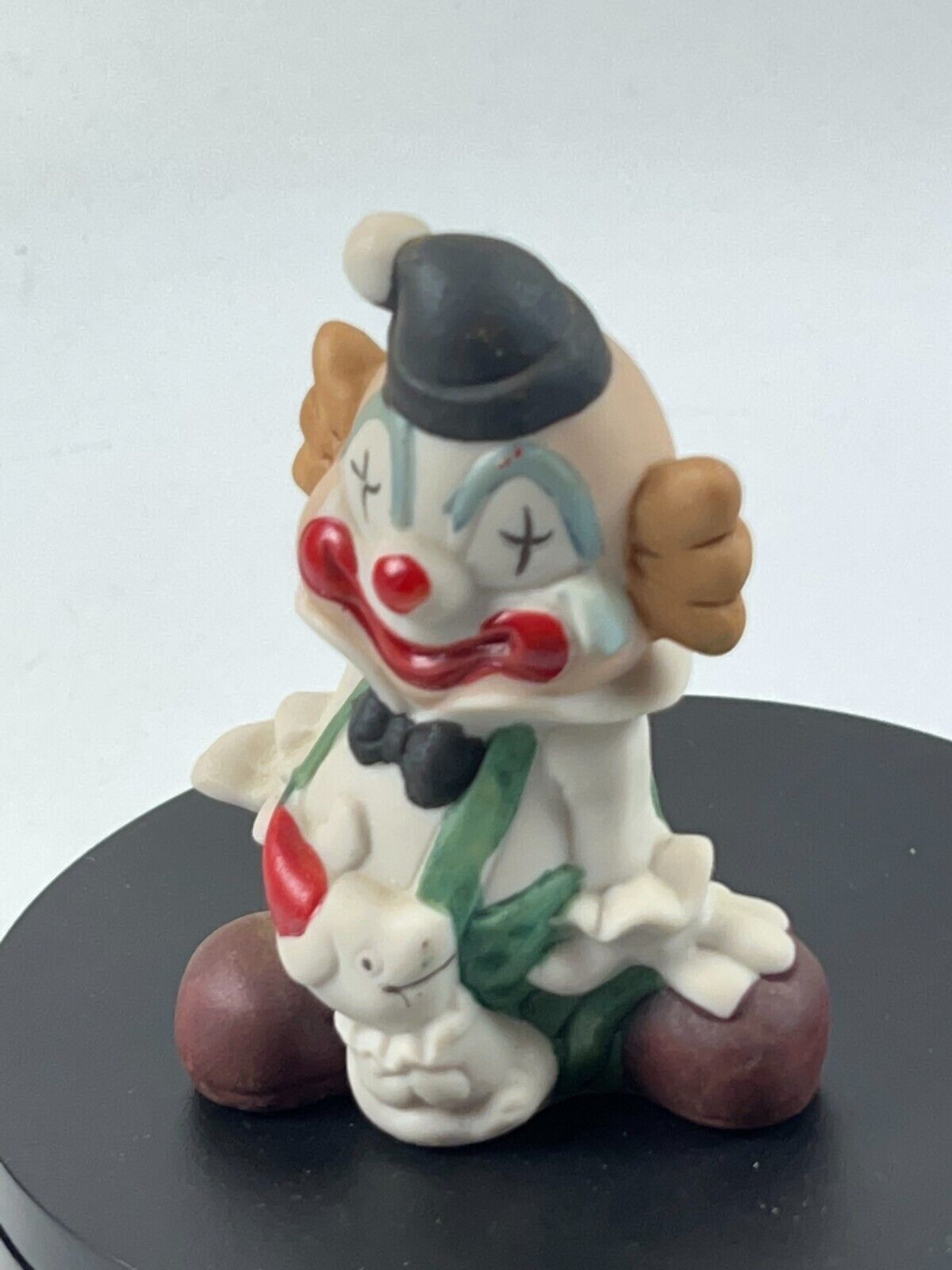 Vintage Original 4in Artmark Clowns Handpainted Ceramic