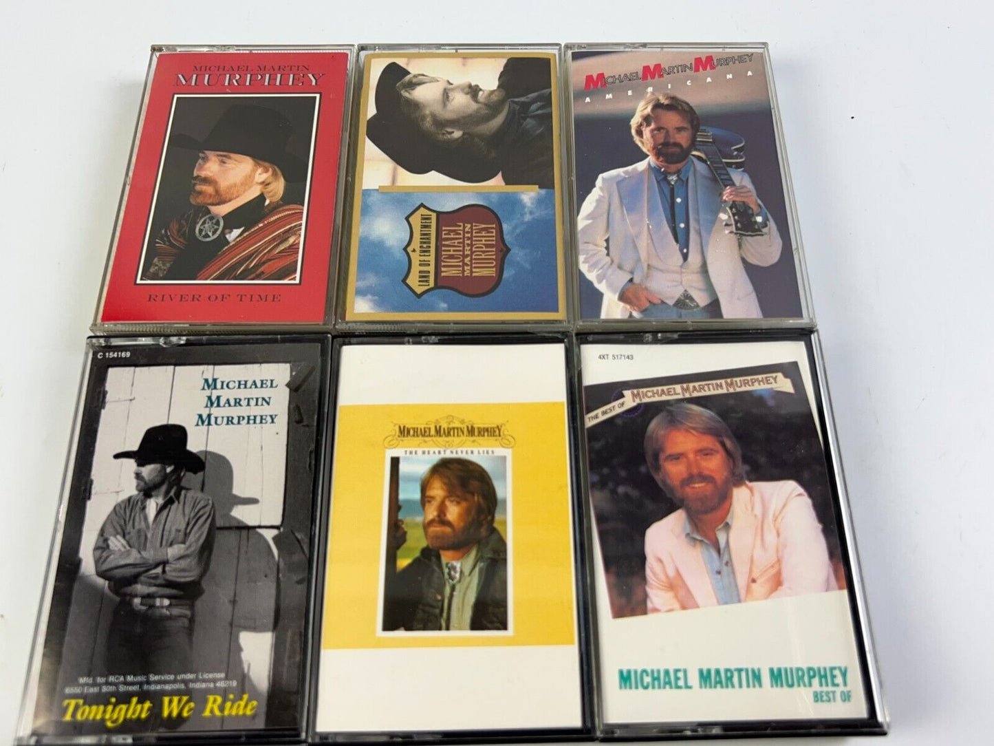 Michael Martin Murphey Cassette Tapes Lot of 6 Used