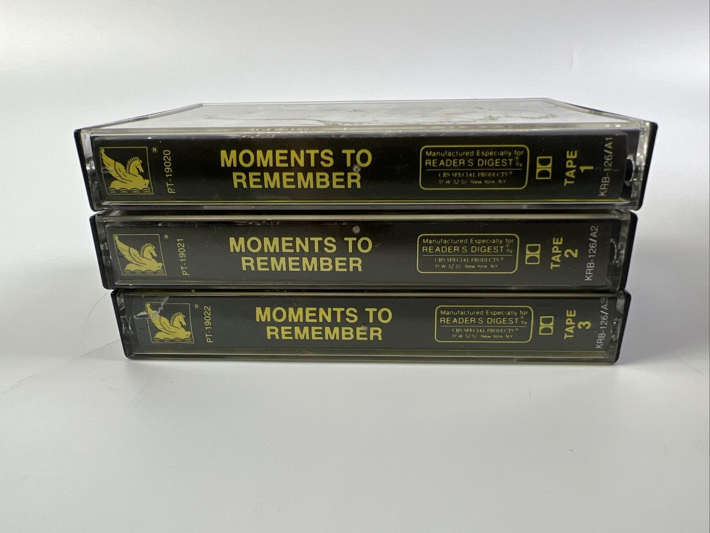 Readers Digest Cassette Tapes 1-3 Moments To Remember Tony Bennett Doris Day