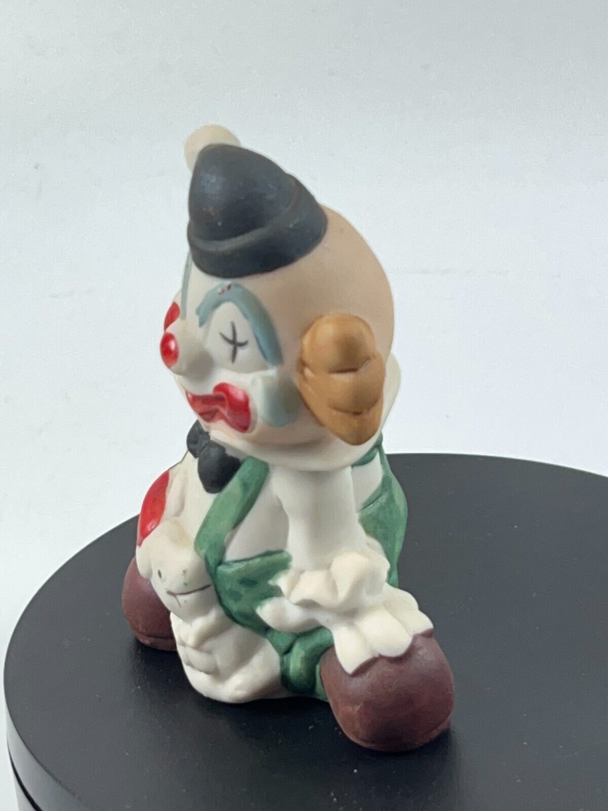 Vintage Original 4in Artmark Clowns Handpainted Ceramic