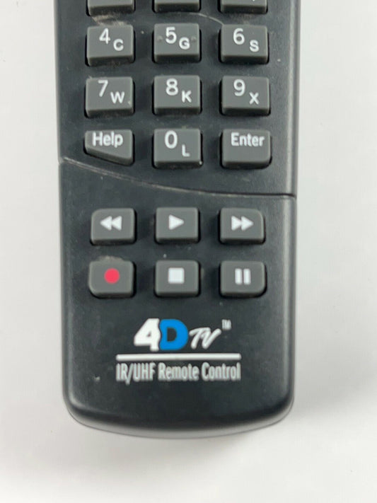 Motorola URC-941 Black Smooth Key Functions Wireless 4DTV IR UHF Remote Control