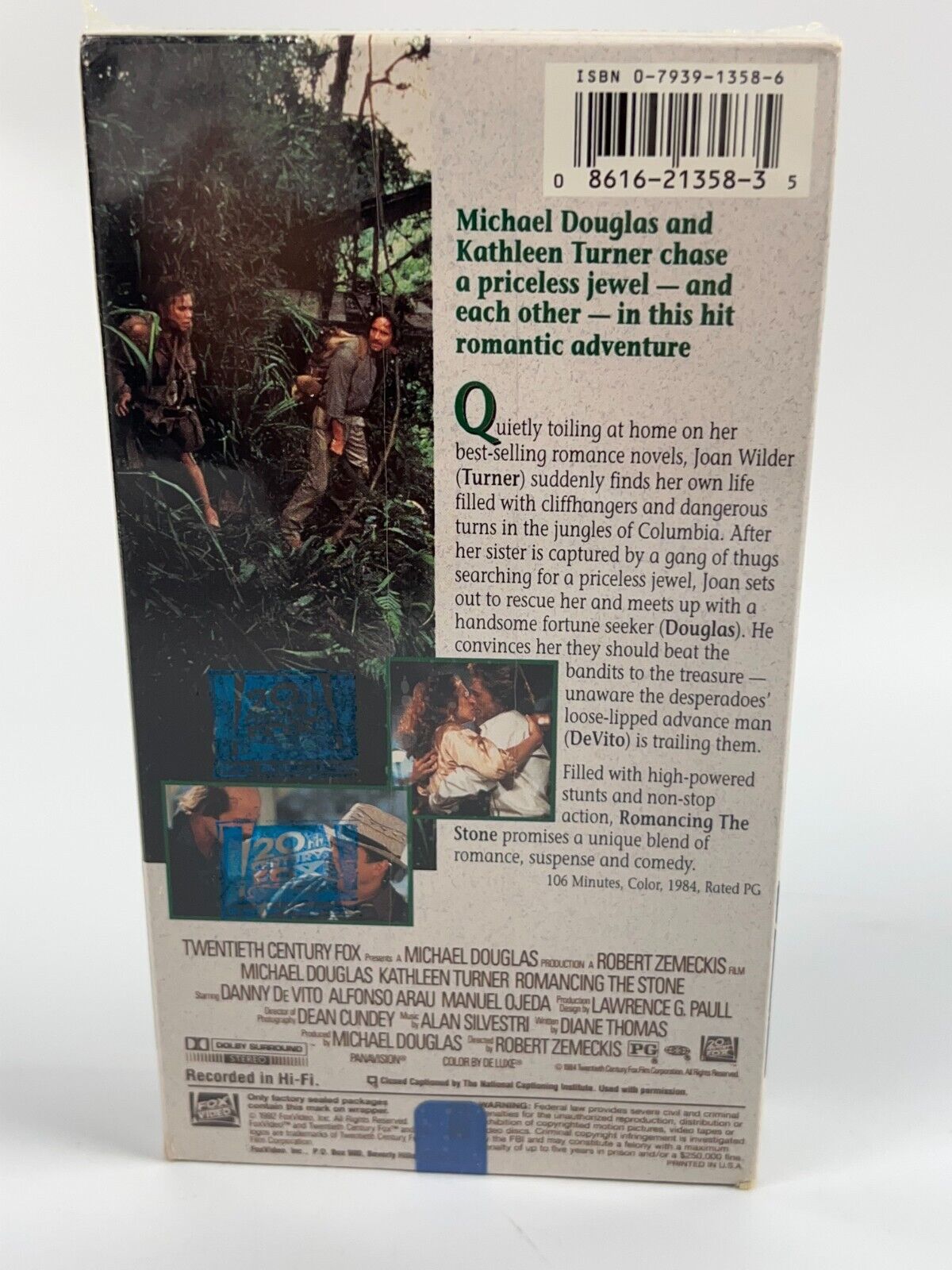 Romancing the Stone VHS Brand New Sealed 1984 CBS FOX  Rare EXC Condition