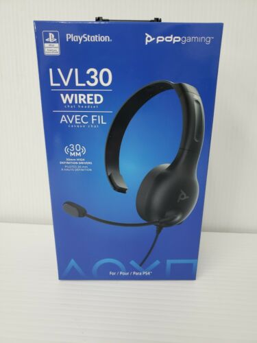 PDP Gaming LVL30 Wired Chat Headset - PlayStation 4 051-107NA PlayStation 4 NEW
