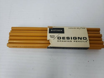 Dietzgen Designo Pencils Drawing Drafting Pencils  #H-3139 Vintage Box Of 12