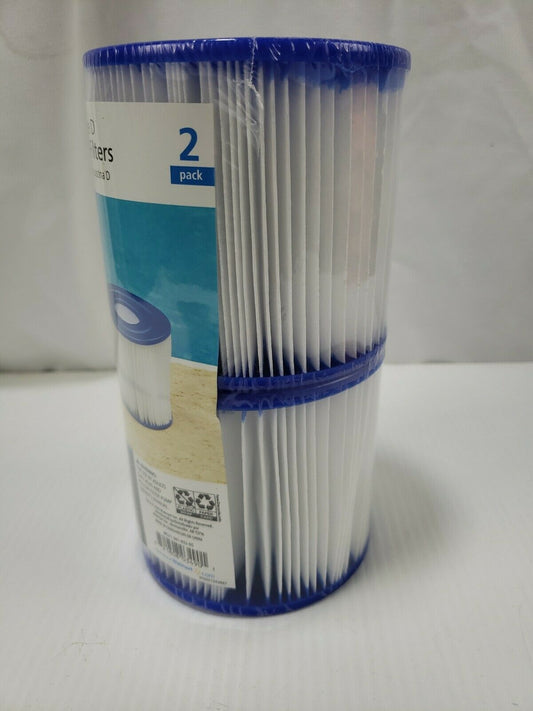 Mainstays TYPE D Pool Pump Filter Cartridge - 2 Pack *Fast Ship*