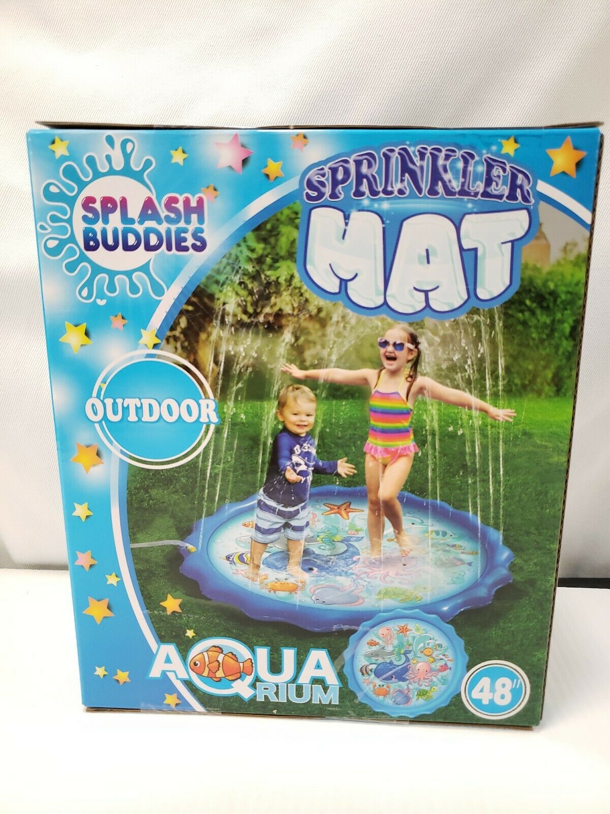 Splash Buddies Sprinkler Mat Aqua Rium 3+ 48in