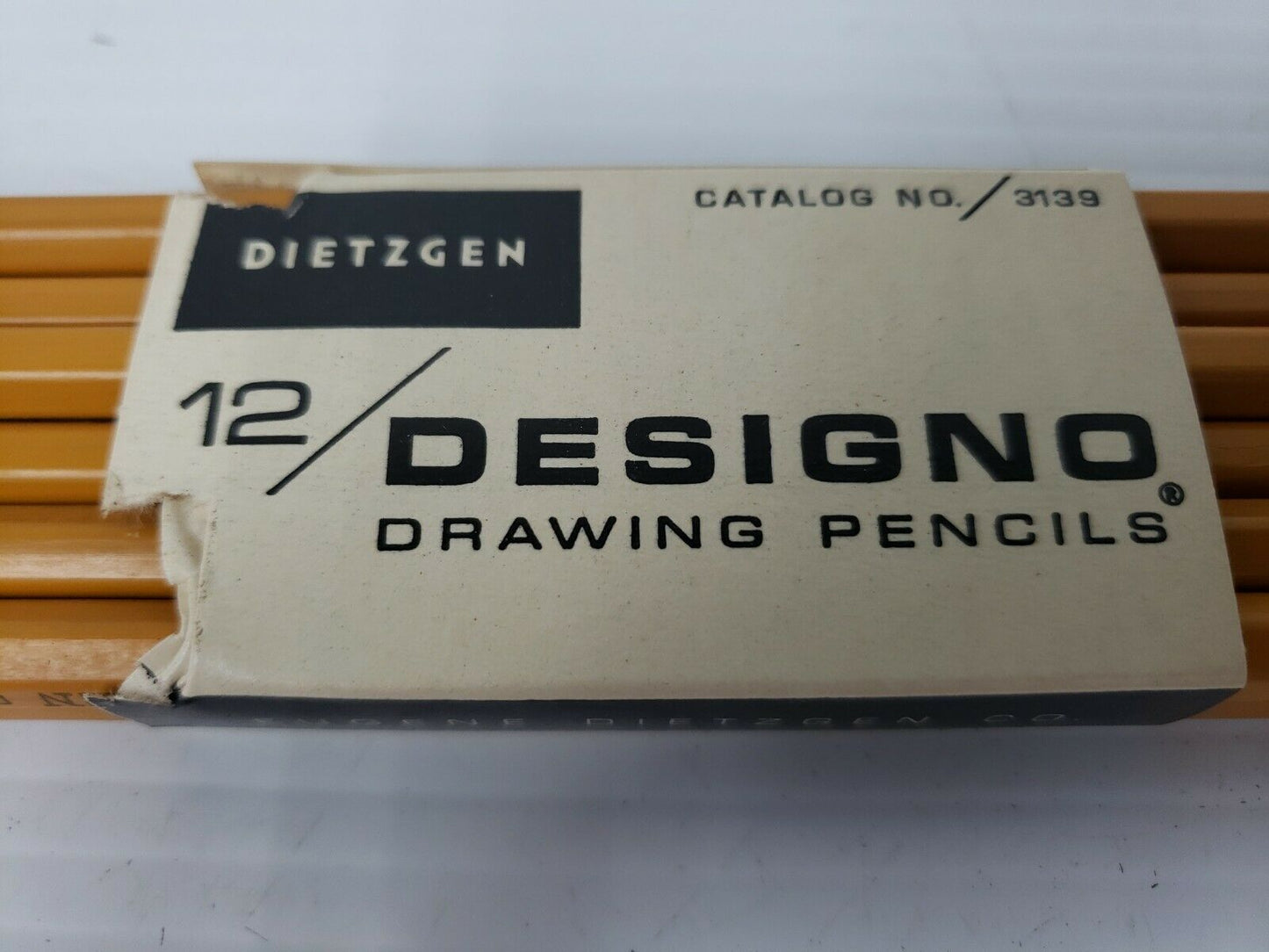 Dietzgen Designo Pencils Drawing Drafting Pencils  #H-3139 Vintage Box Of 12