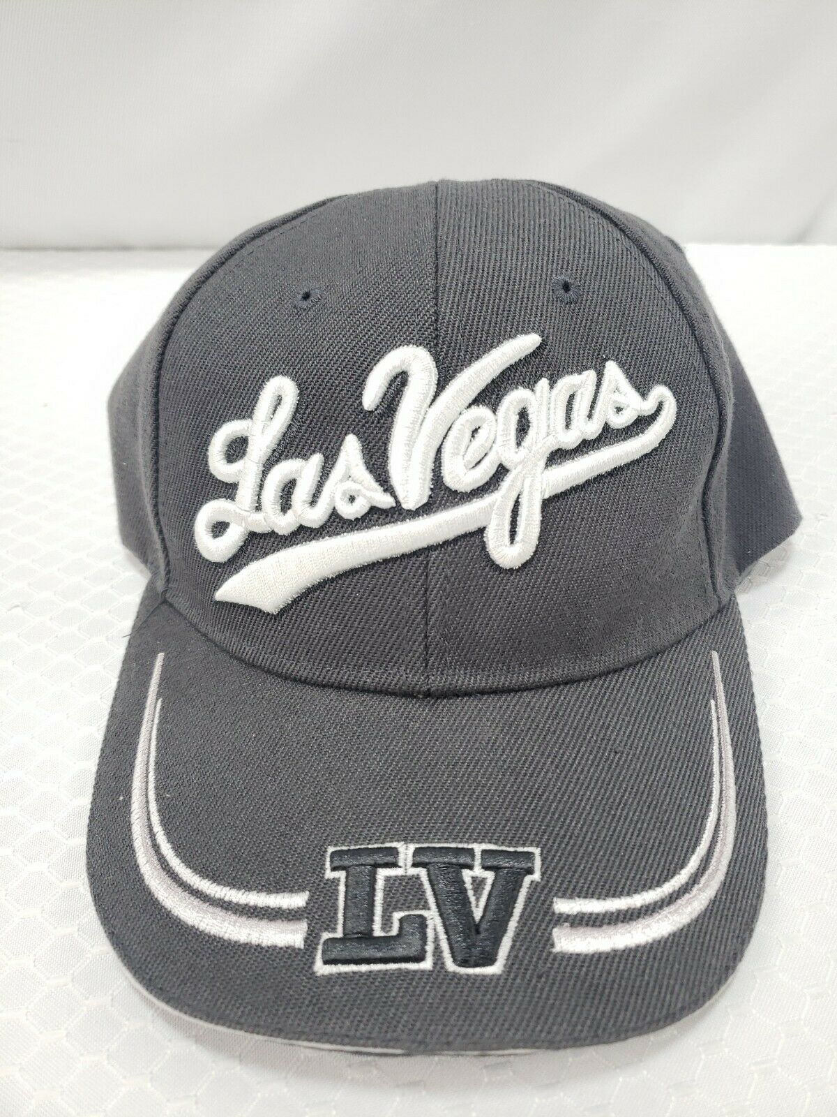 Las Vegas Baseball Hat Men's Adjustable Gray White Pre-Owned