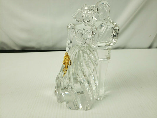 Lenox Fine Crystal Man & Woman with gold highlight