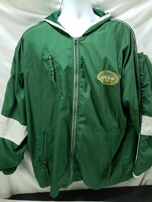 NY Jets Men’s green Unique Sports Generation hooded jacket size L (Used)