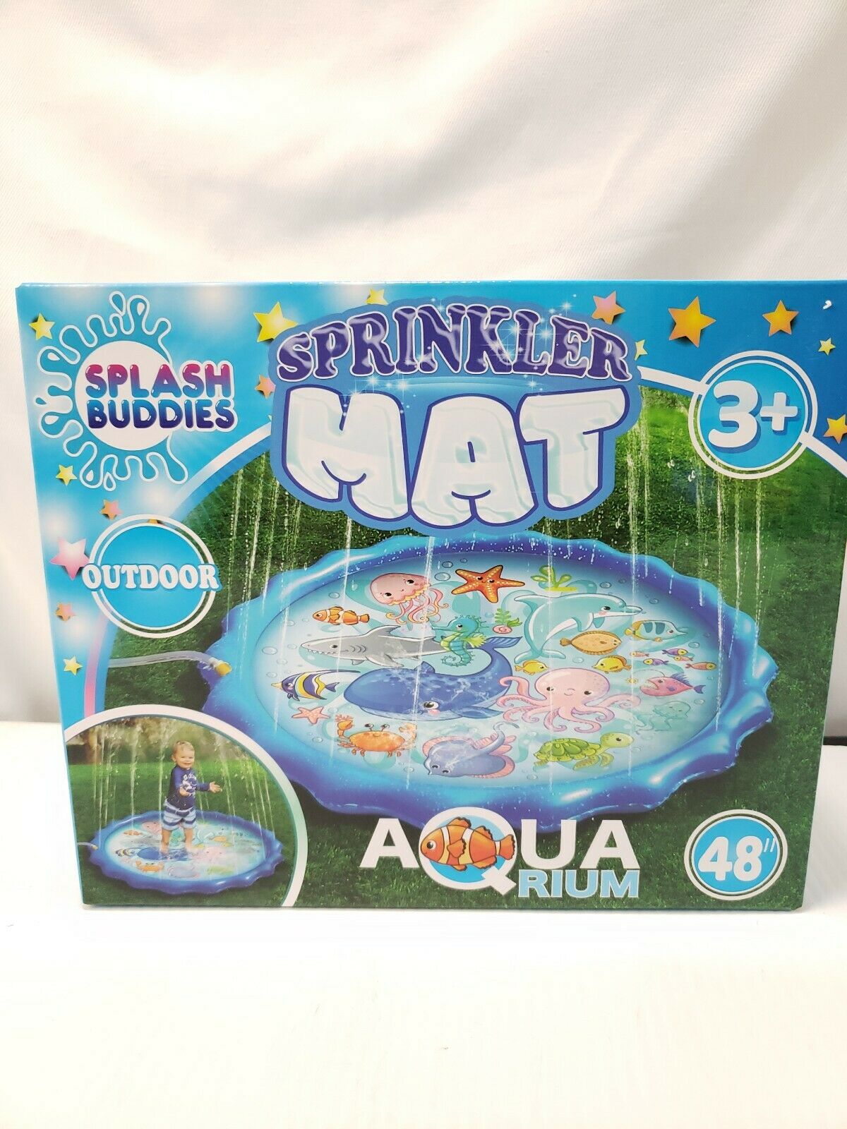 Splash Buddies Sprinkler Mat Aqua Rium 3+ 48in