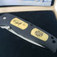 Folding Pocket Knife with display case - Wolf