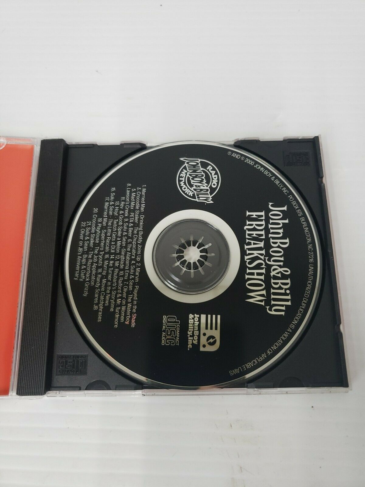 Freakshow by John Boy & Billy (CD, Aug-2001, Dualtone Music)
