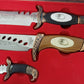 3 knife gift set in wood case fixed Blade made in china