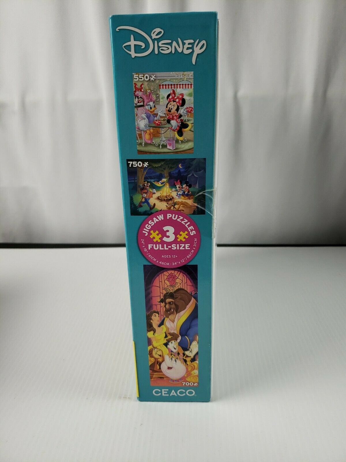 Disney Mickey Minnie Beauty and The Best Jigsaw Puzzle 3 in 1 Pack Glue 2020 New