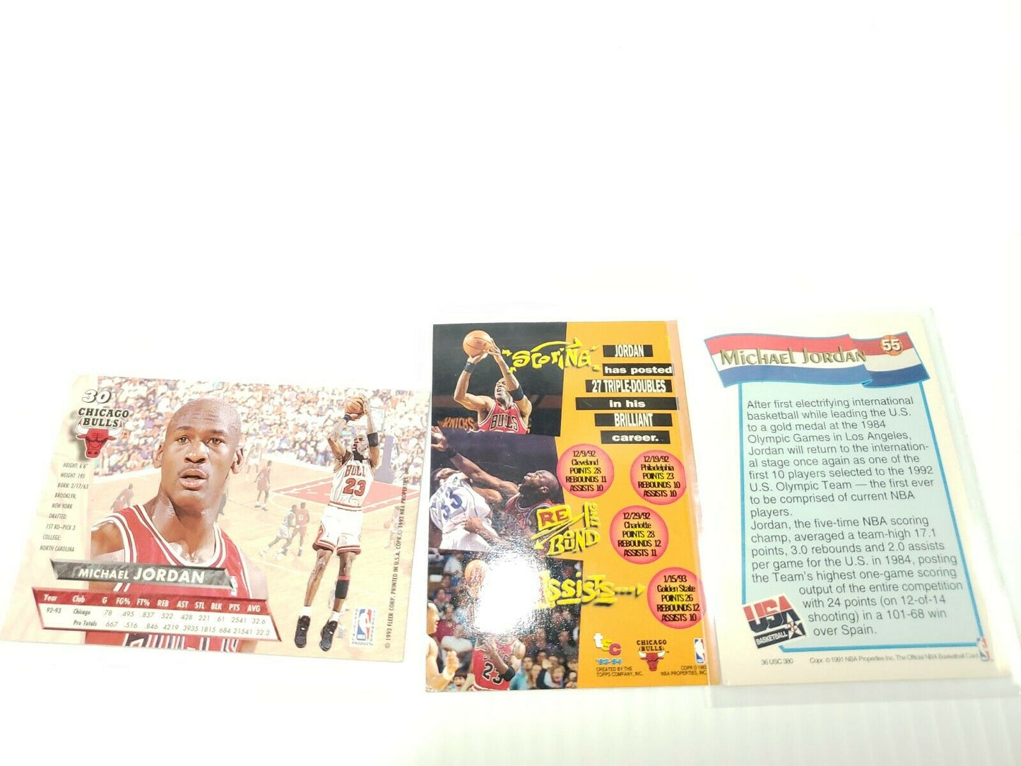 Michael Jordan Basketball Cards Mixed lot of 3