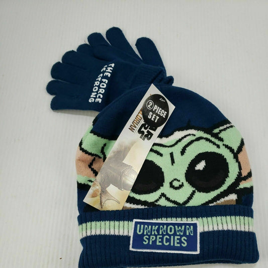 Star Wars Disney The Child Unknow Species Beanie and Gloves 2 piece set.