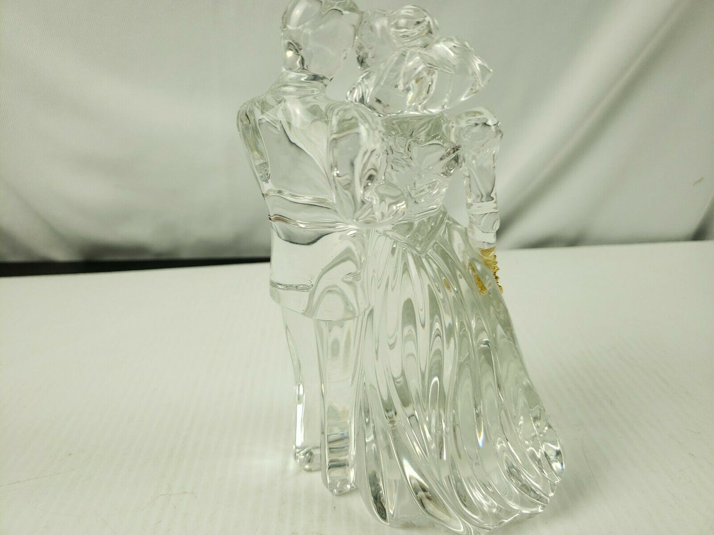 Lenox Fine Crystal Man & Woman with gold highlight