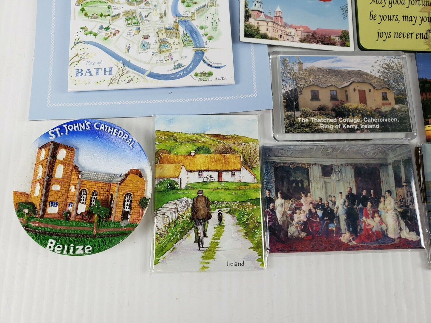 Foreign Country Refrigerator Magnets Mixed Lot of 10 Nice
