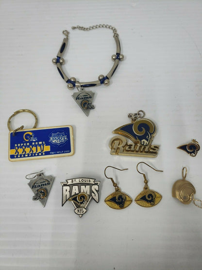 St. Louis Rams Jewelry Mixed Set See Pictures