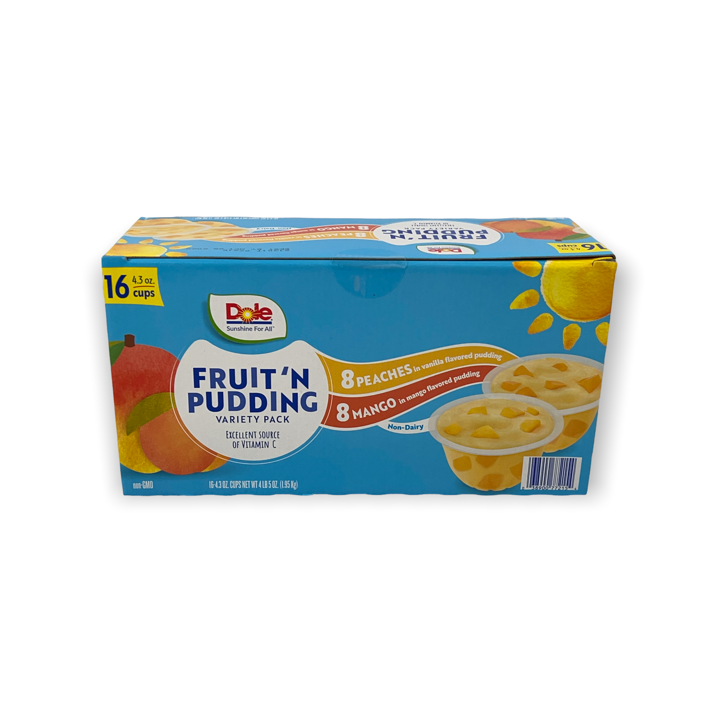 Dole Fruit 'N Pudding Lot de 16 mangues et pêches 113 g (lot de 16) 