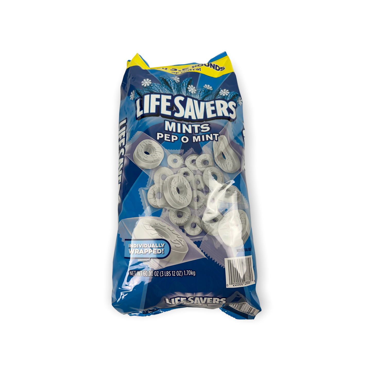 Lifesavers Pep O Mint Individually Wrapped Mints, 60 Ounce