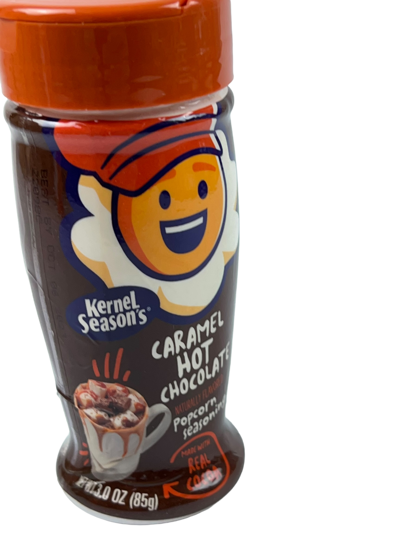 Assaisonnement pour maïs soufflé au chocolat chaud au caramel de Kernel Season, 3,0 oz.