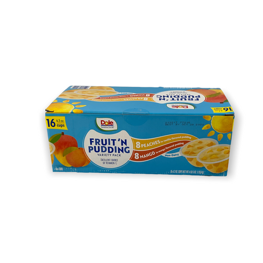 Dole Fruit 'N Pudding Lot de 16 mangues et pêches 113 g (lot de 16) 