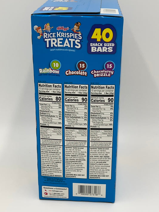 Kellogg's Rice Krispies Treats Variety Pack (40 ct.)