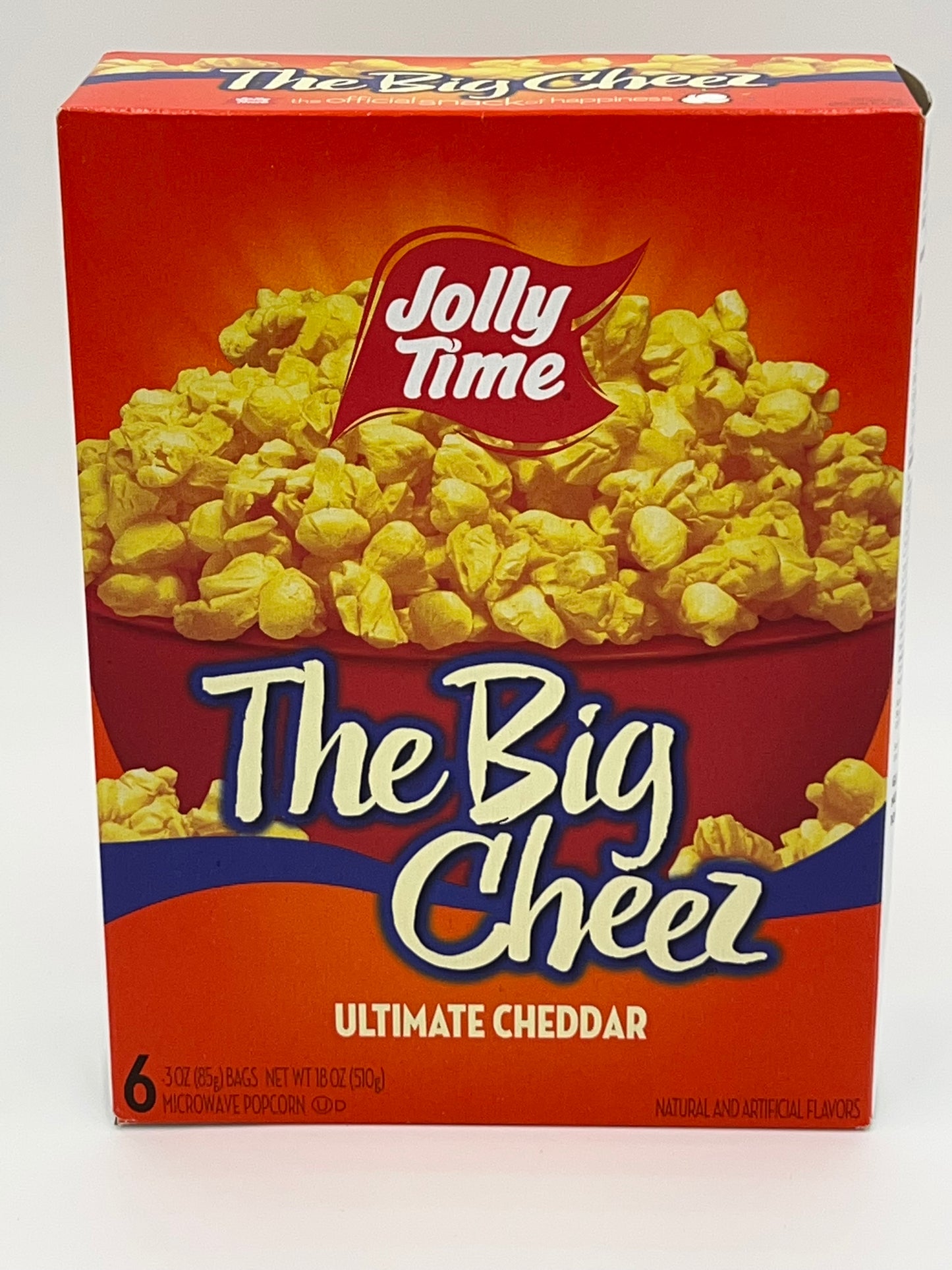 Jolly Time The Big Cheez Ultimate Cheddar Microwave Popcorn, 3 Oz, 6 Count