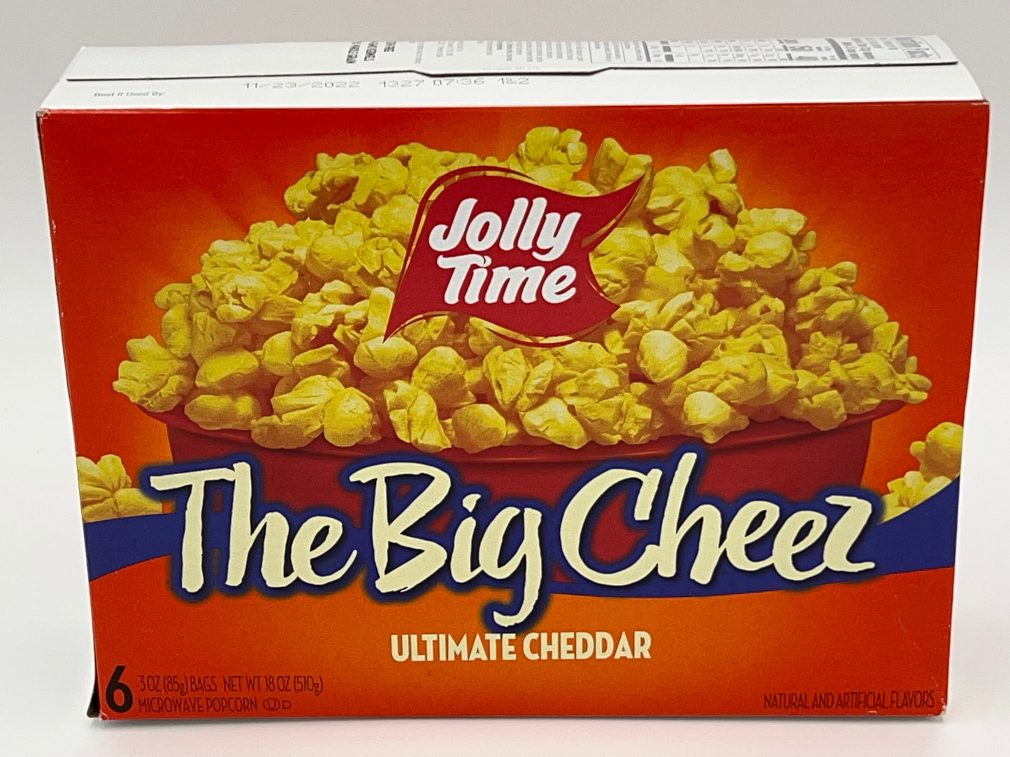 Jolly Time The Big Cheez Ultimate Cheddar Microwave Popcorn, 3 Oz, 6 Count