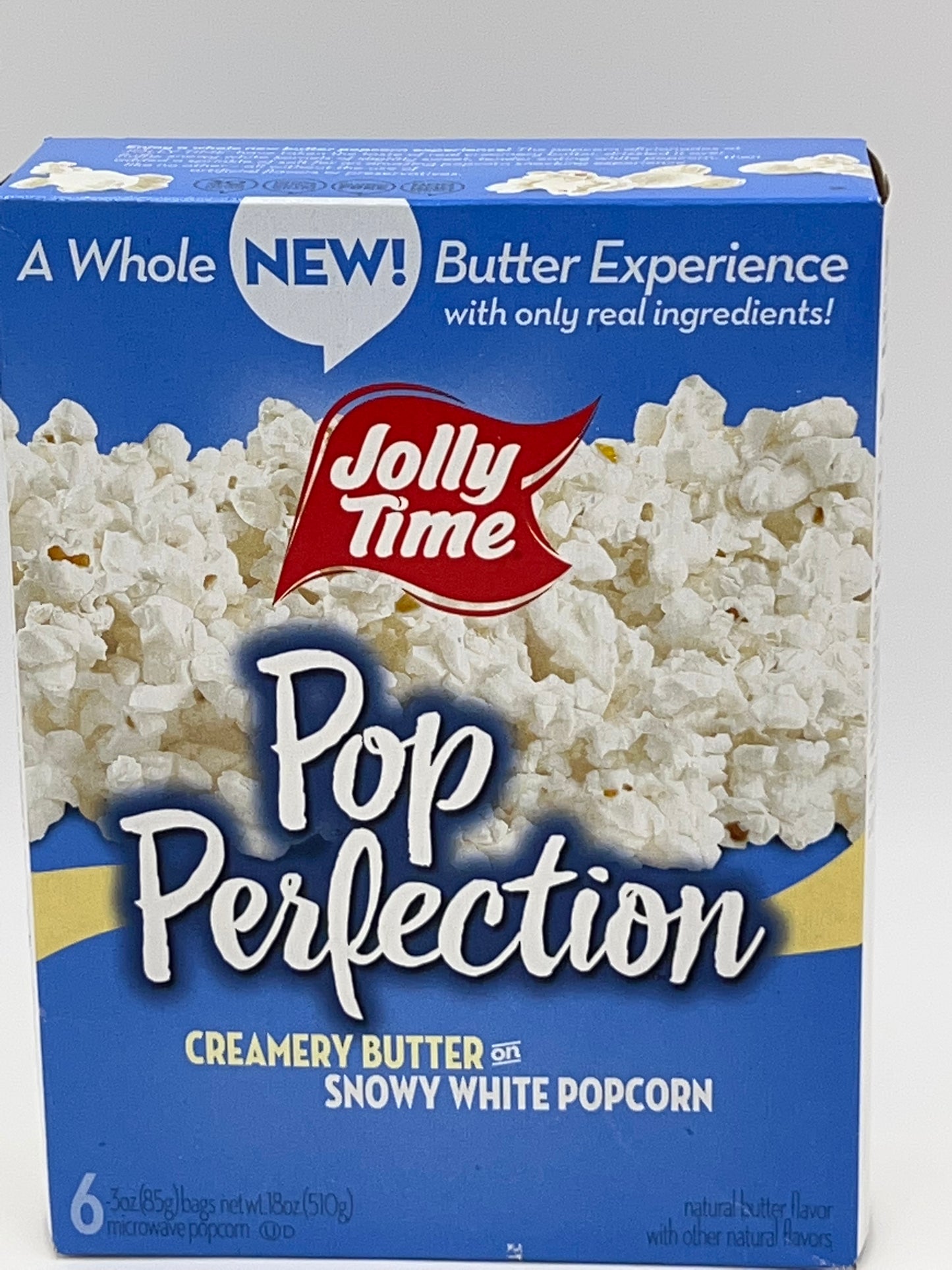 JOLLY TIME POP PERFECTION MICROWAVE POPCORN 6 / 3 oz BAGS