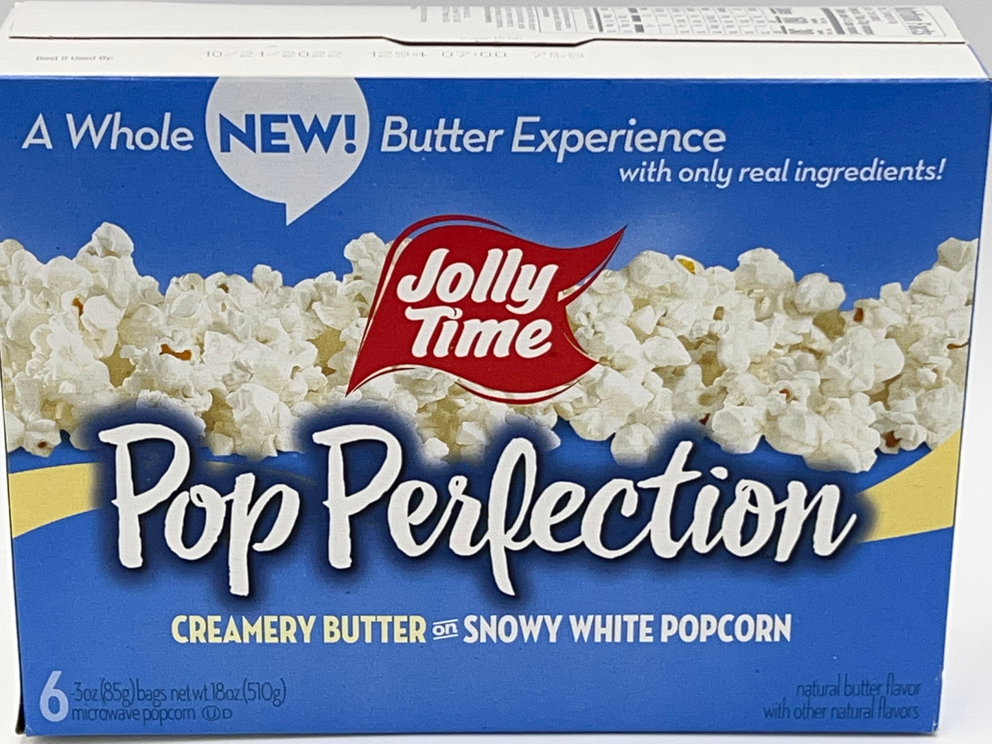 JOLLY TIME POP PERFECTION MICROWAVE POPCORN 6 / 3 oz BAGS