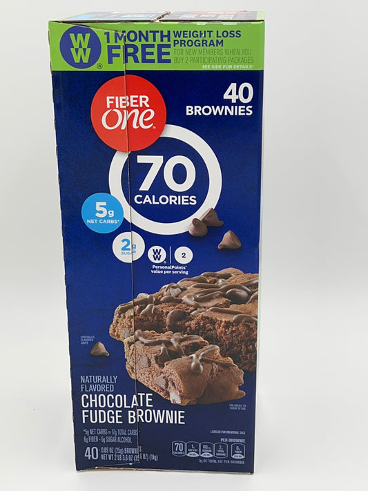 Brownie au fudge au chocolat Fiber One, 40 ct./0,89 oz. 