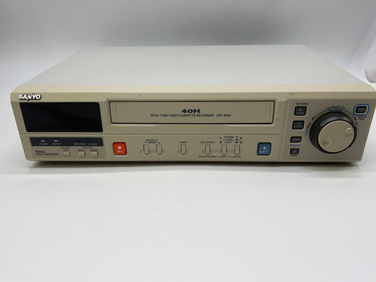 Sanyo SRT-8040 Time Lapse Video Cassette Recorder VCR VHS Player. No Remote