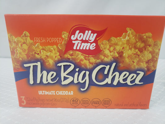 Jolly Time the Big Cheez Cheddar Cheese Microwave Popcorn, 3-count Box