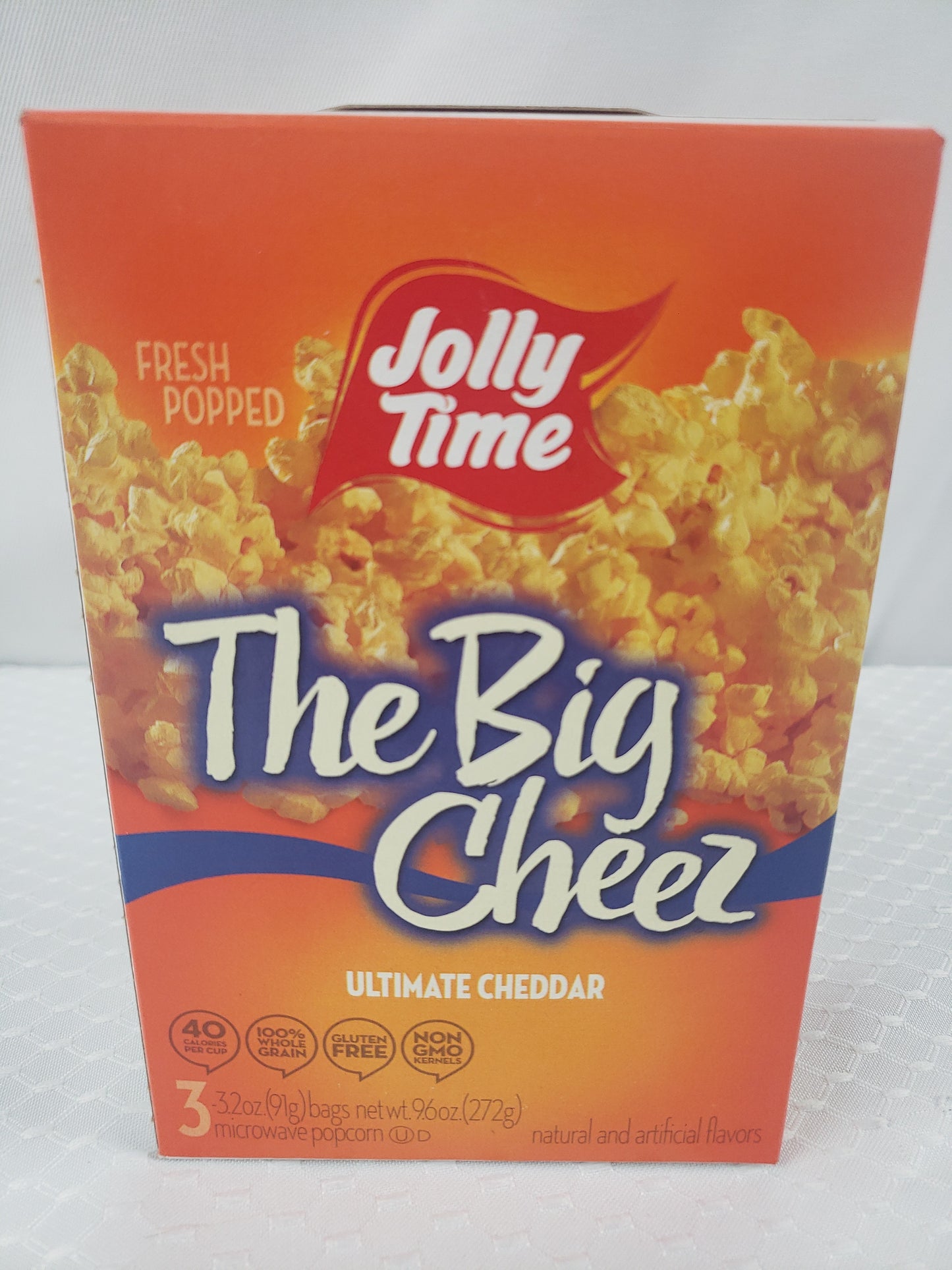 Jolly Time the Big Cheez Cheddar Cheese Microwave Popcorn, 3-count Box