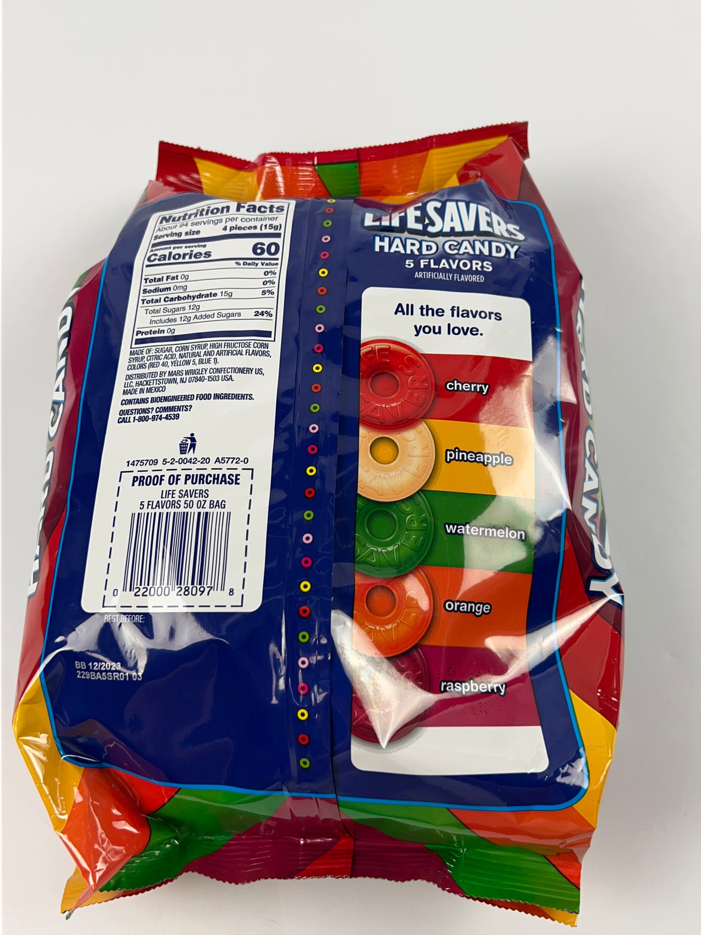 Life Savers 5 Flavors Hard Candy, Party Size - 50 oz Bag