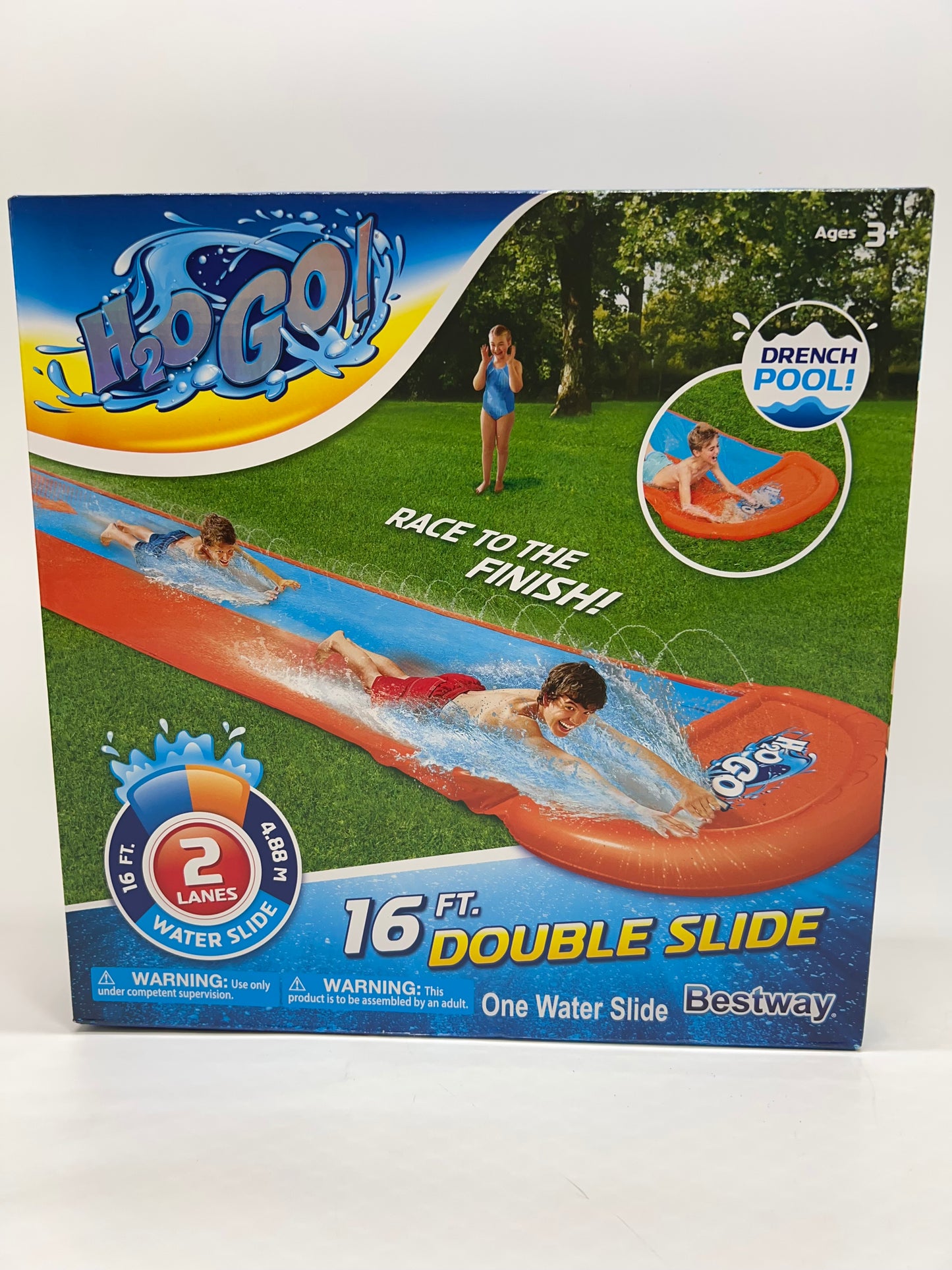 H2OGO! Double Water Slide 16'