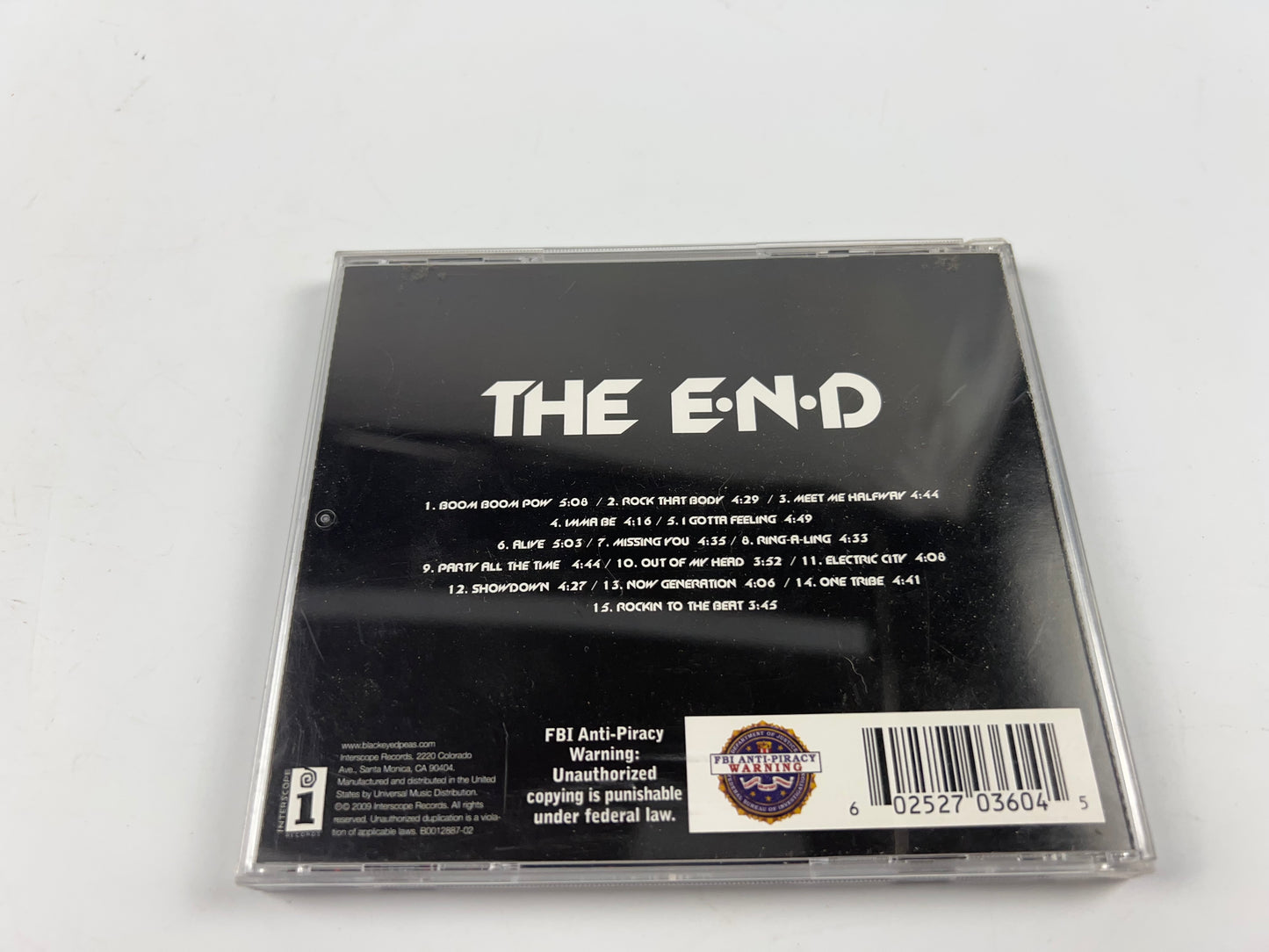 The Black Eyed Peas The E.N.D. - Energy Never Dies by  (CD, 2009)
