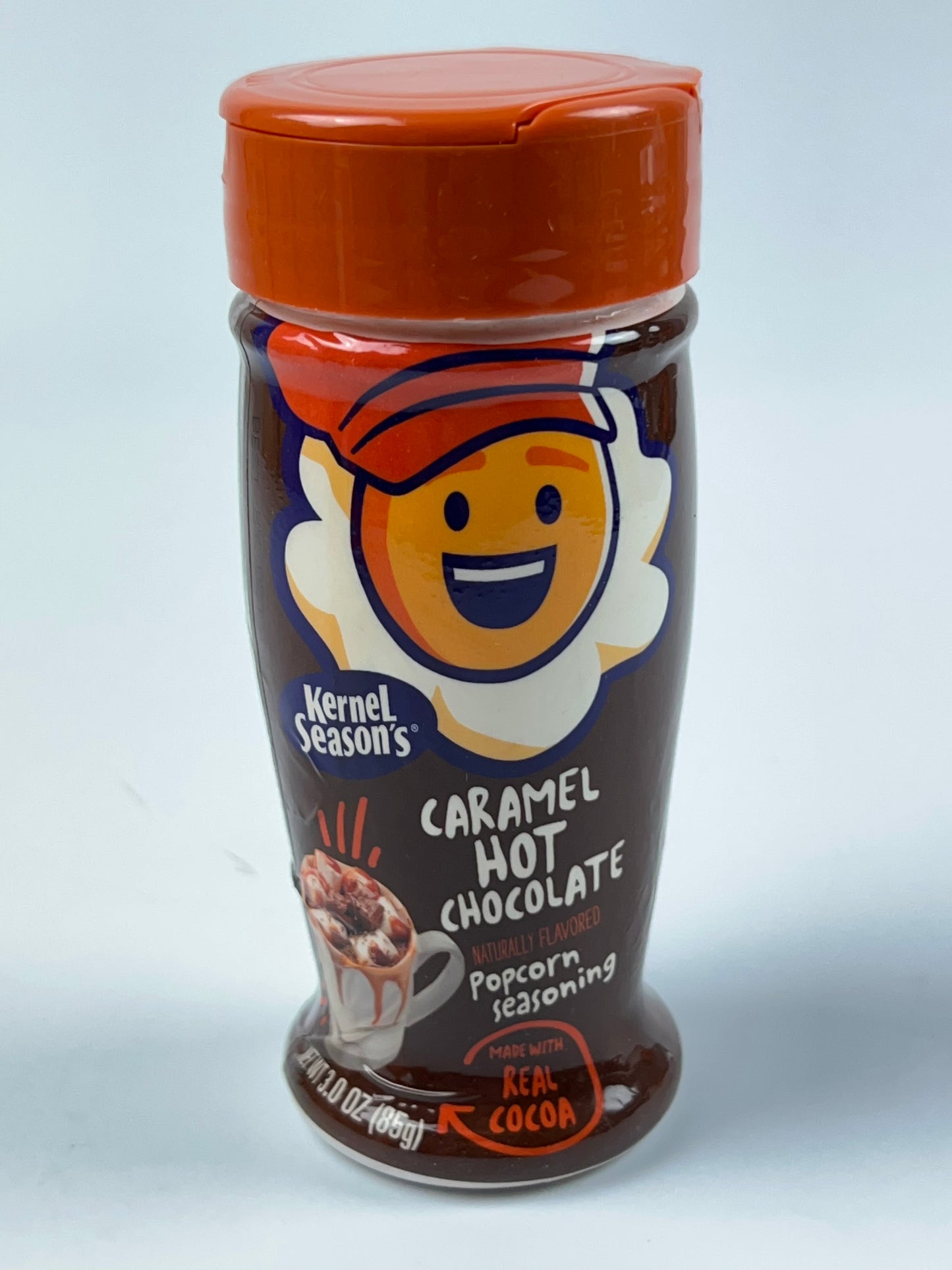 Assaisonnement pour maïs soufflé au chocolat chaud au caramel de Kernel Season, 3,0 oz.