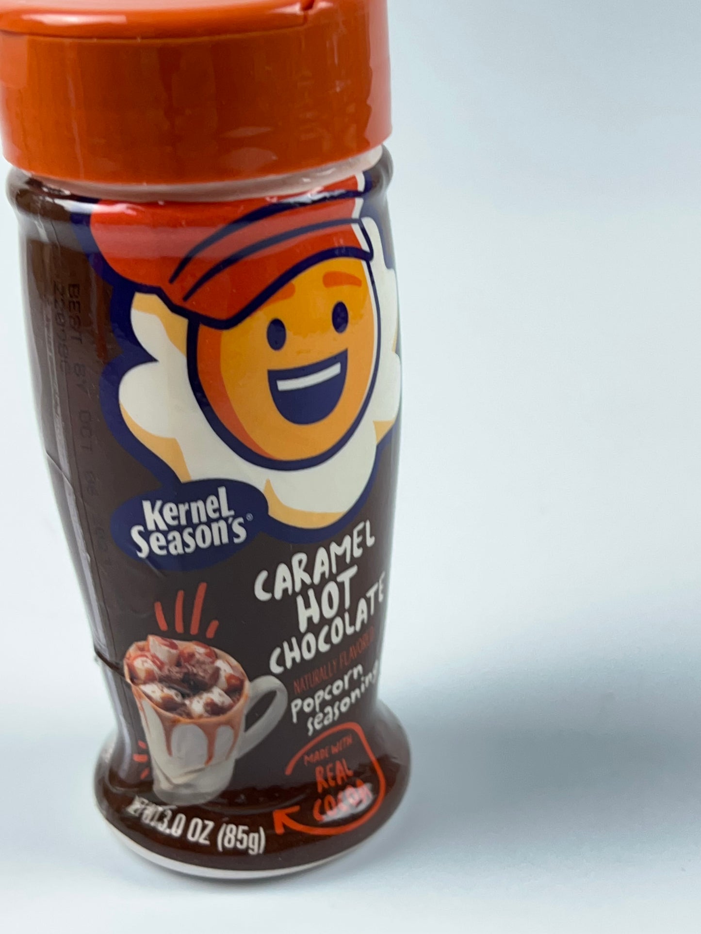 Assaisonnement pour maïs soufflé au chocolat chaud au caramel de Kernel Season, 3,0 oz.