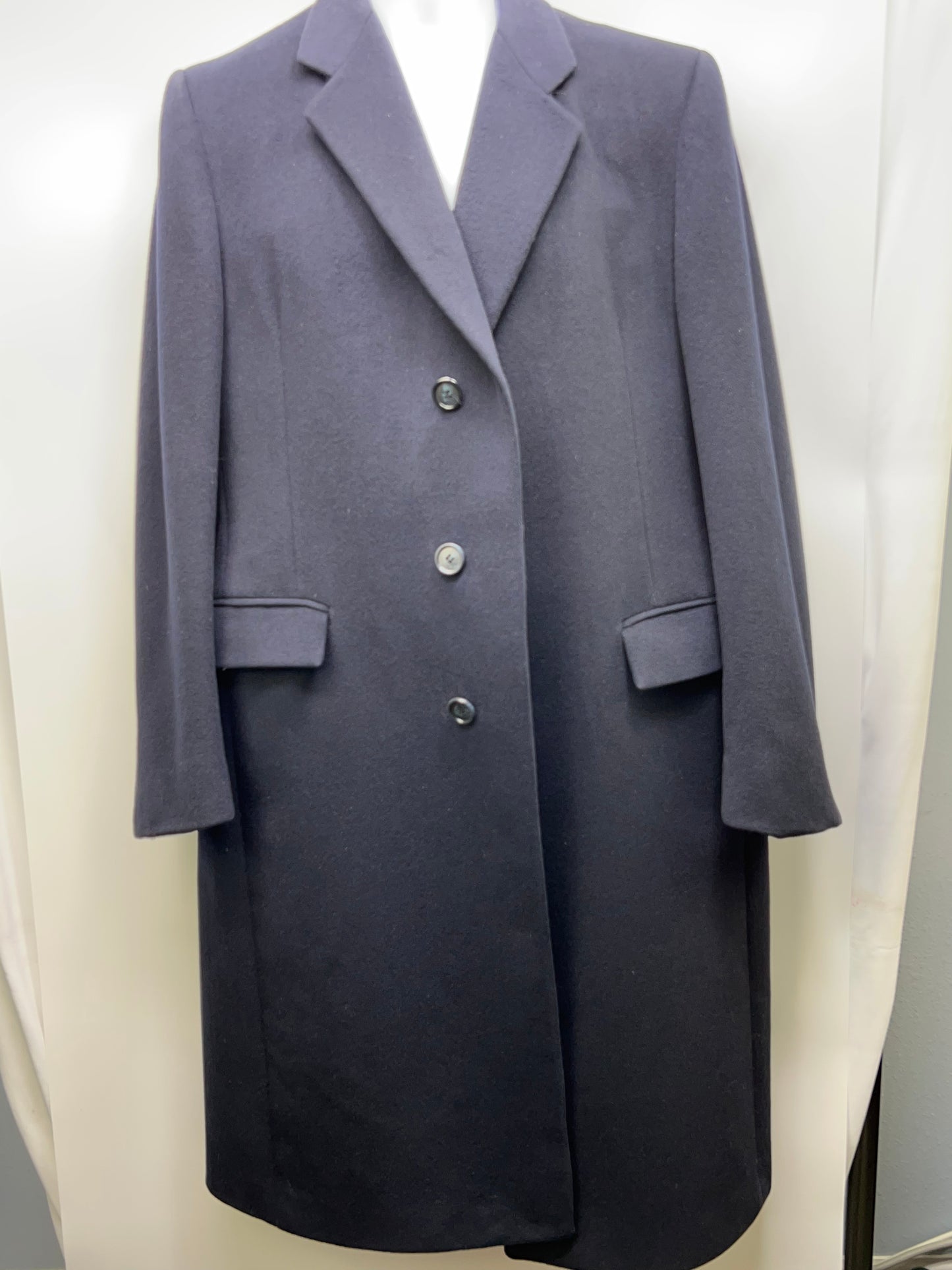 Pierre Cardin PARIS-NEW YORK Couture Black Size Men's Woolen Coat