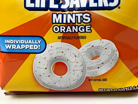 Life Savers Orange Breath Mint Hard Candy, Sharing Size - 13 oz Bag